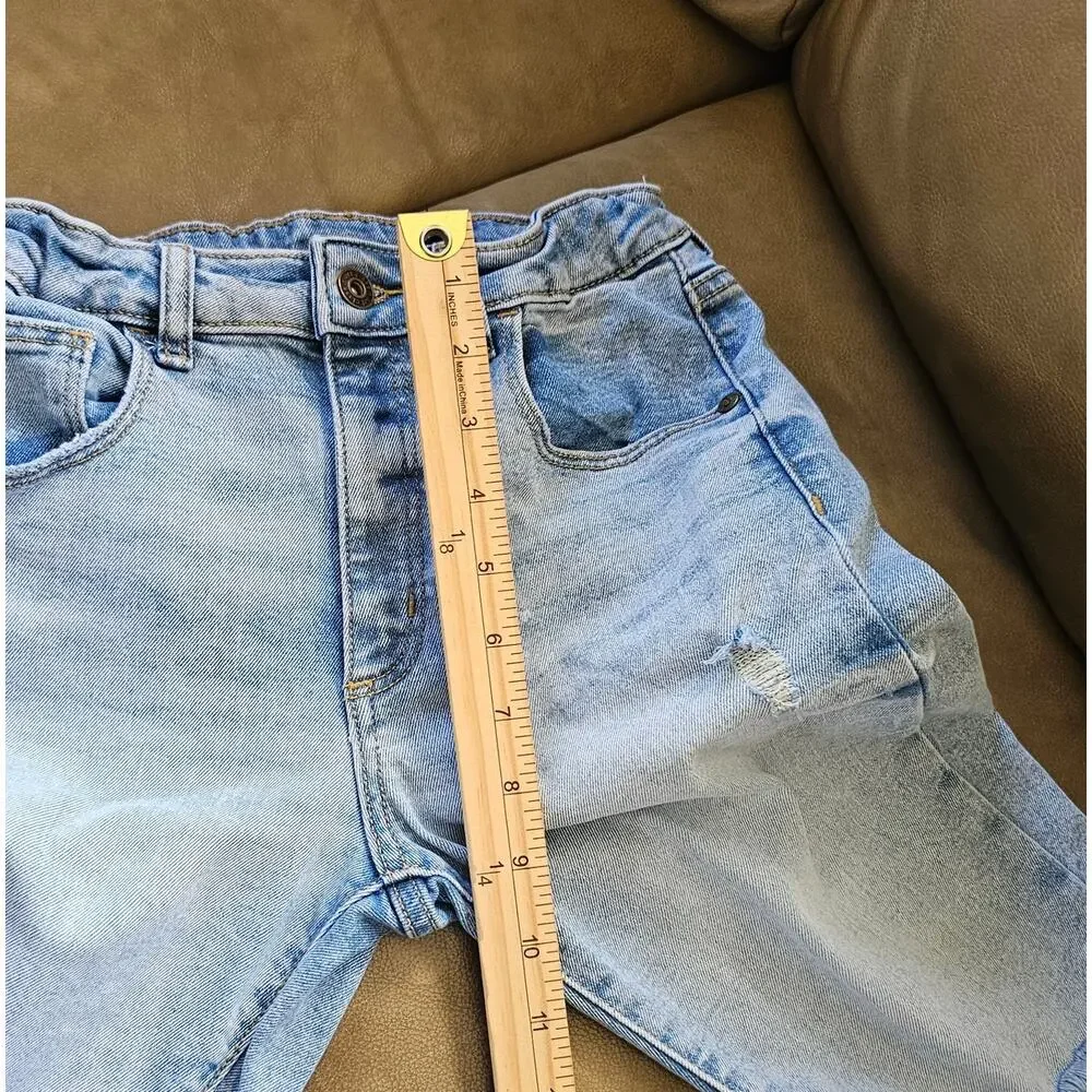 Art Class Girls Straight Leg Jeans with Holes, Size 10